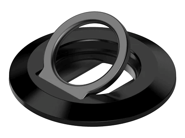 QUAD LOCK MAG Phone Ring Grip Handy Ring/Ständer und Flaschenöffner, Schwarz
