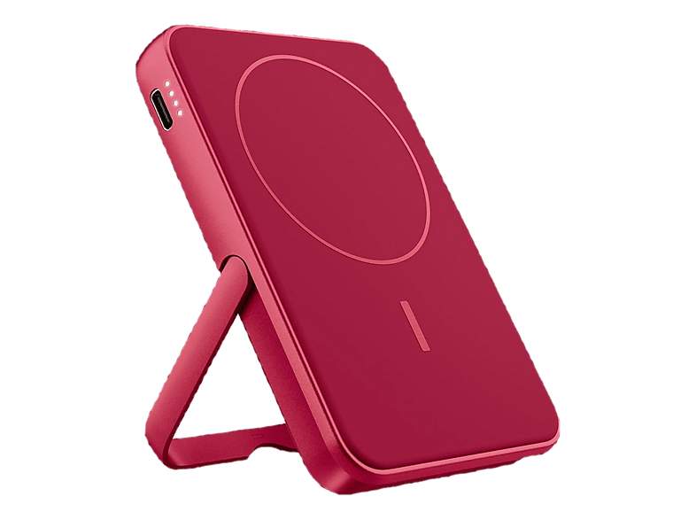 FRESHN REBEL Magnetic Wireless Powerbank 5000 mAh Berry Red