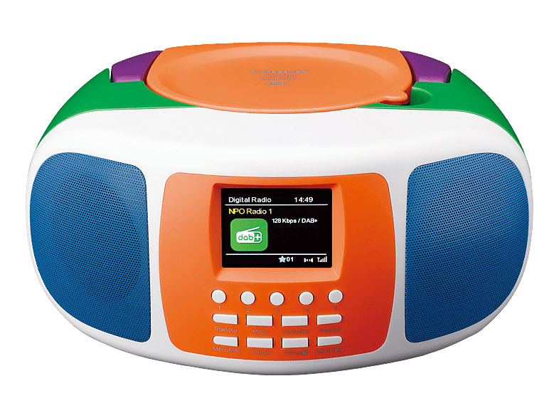 LENCO SCD-861KIDS DAB+/FM-Radio mit CD-Player, Mehrfarbig