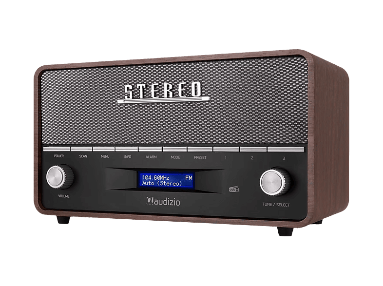 AUDIZIO Corno DAB+/FM-Radio, Digital (DAB+/FM), DAB+, FM, Bluetooth, Grau