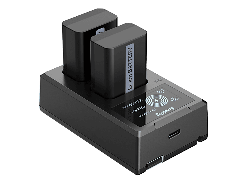 SMALLRIG NP-FW50 (Sony), Kamera-Akku- und Ladegerät-Set, Schwarz