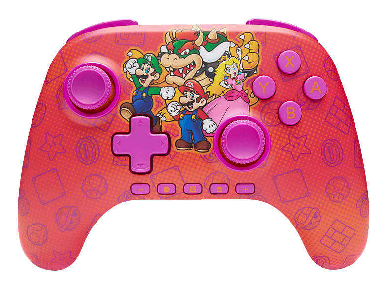 POWERA Advantage - Mario and Friends Wireless Controller Rot/Orange/Pink für Nintendo Switch 2, Switch, OLED, Lite