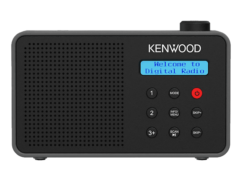 KENWOOD CR-M25DAB Tragbares DAB+ Radio mit ASA-Warnfunktion, Digital, DAB+, DAB, FM, Bluetooth, Schwarz