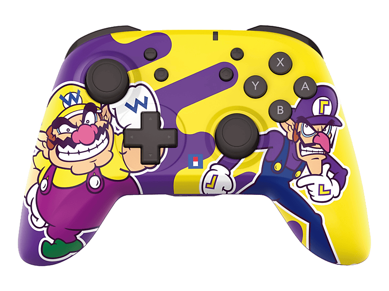 HORI Horipad Wario + Waluigi Wireless Controller Violett/Gelb für Nintendo Switch, Switch OLED