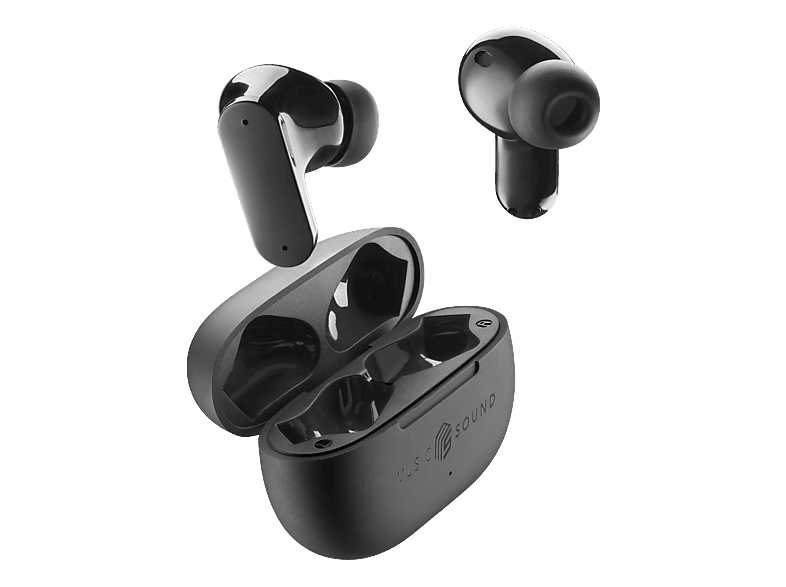 MUSIC SOUND SHIELD, In-ear True Wireless Kopfhörer Bluetooth Schwarz