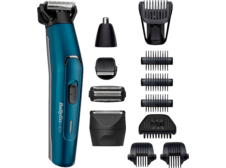 BABYLISS MT890E Japanese Steel Multi 12 in 1 - Multigroomer-Set (Blau/Schwarz)
