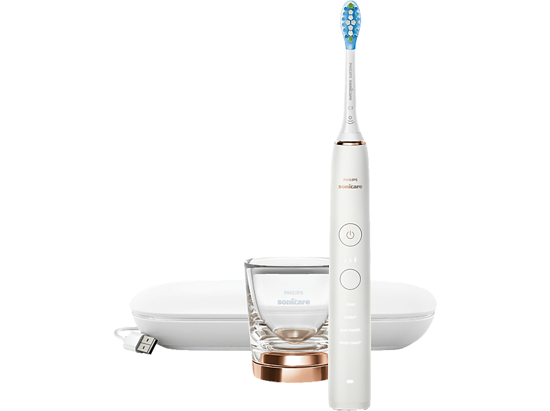PHILIPS SONICARE DiamondClean 9000 HX9911/94 - Elektrische Schallzahnbürste (Rose Gold)