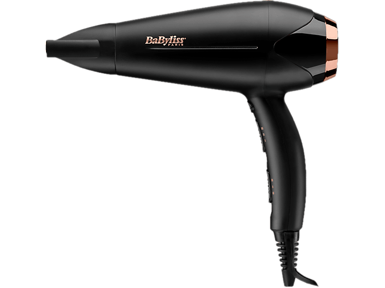 BABYLISS D570DCHE Turbo Shine - Haartrockner (Schwarz)