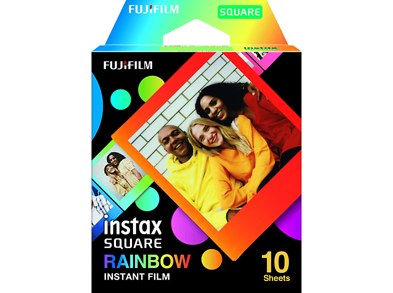 FUJIFILM Instax Square 10S - Sofortbild-Farbfilm (Rainbow)
