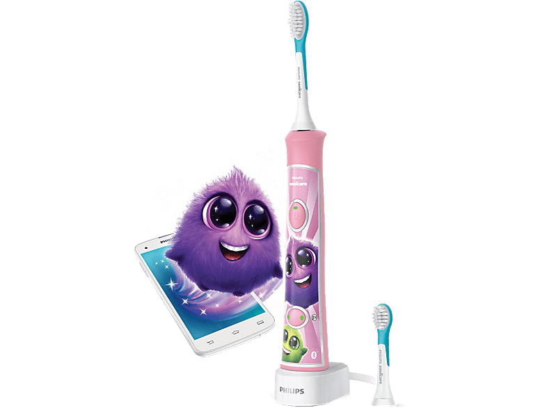 PHILIPS SONICARE HX6352/42 - Elektrische Zahnbürste für Kinder (Pink)