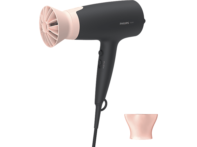 PHILIPS BHD350/18 - Haartrockner (Schwarz/Rosa)
