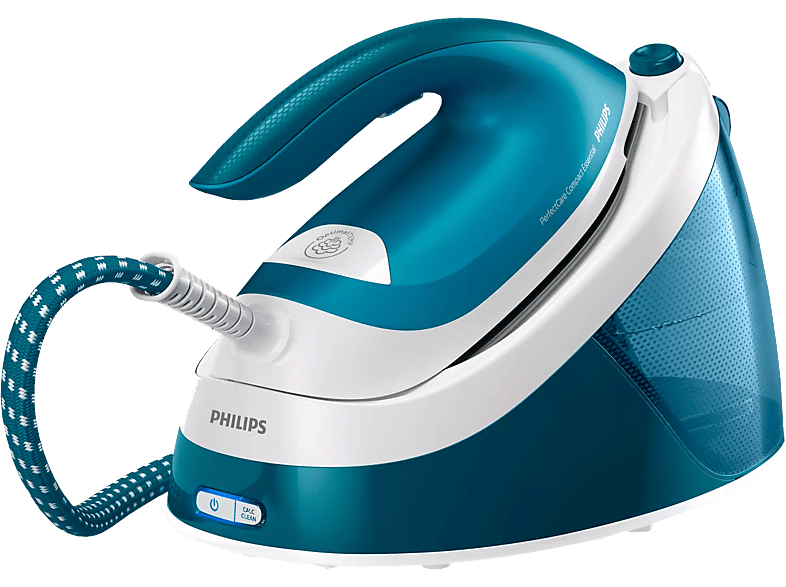 PHILIPS GC6840/21 PerfectCare Compact Essential - Dampfbügelstation (Weiss/Türkis)