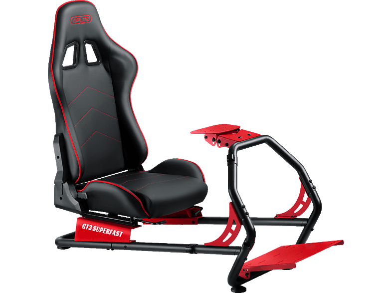 OPLITE GT3 Superfast - Gaming Stuhl (Schwarz/Rot)