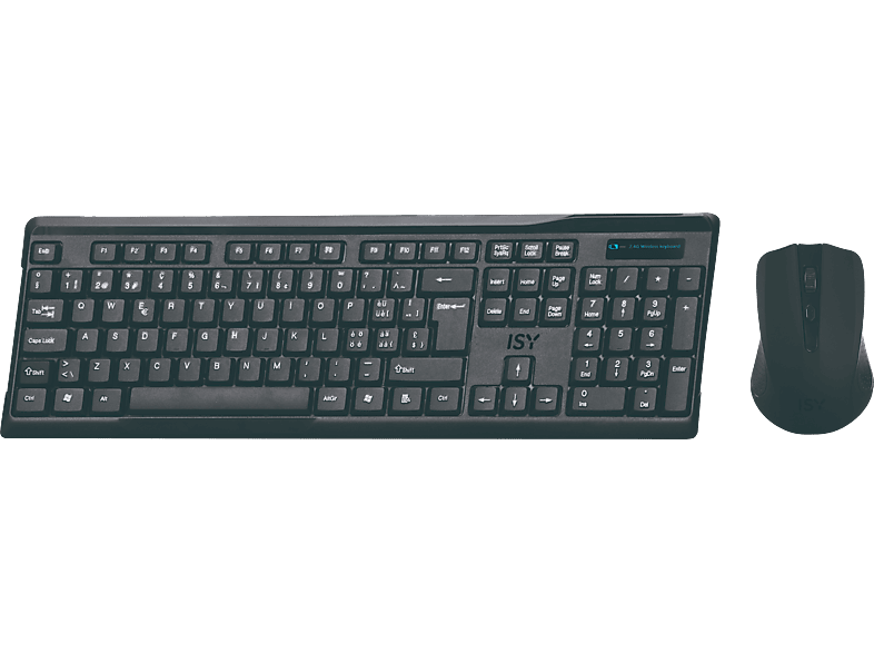 ISY IDE-2500-CH - Tastatur + Maus (Schwarz)