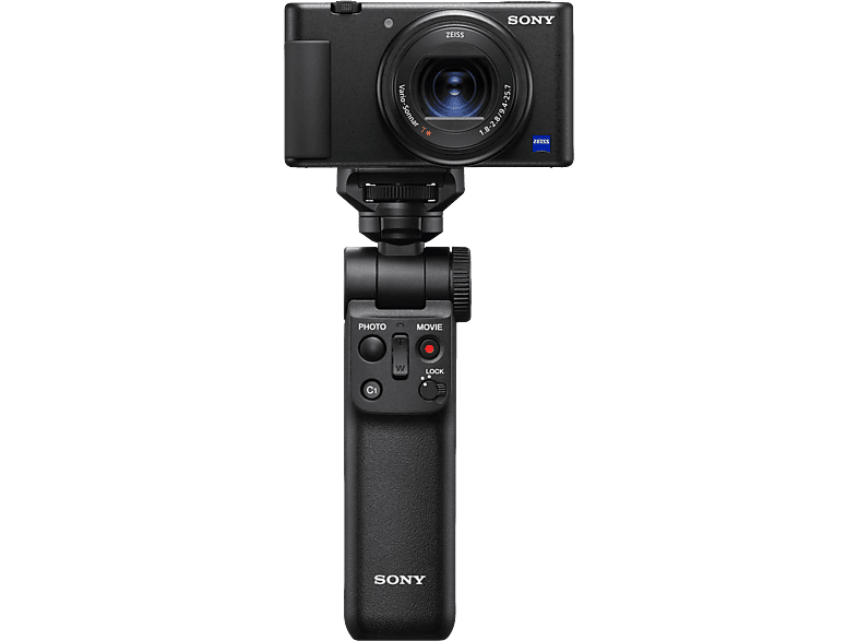 SONY ZV-1 mit Bluetooth Grip GP-VPT2BT - Kompaktkamera Schwarz