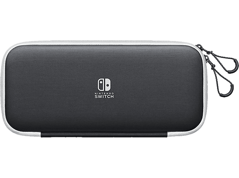 NINTENDO Switch Tasche für OLED-Modell - & -Schutzfolie (Schwarz/Weiss)