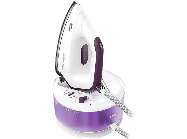 BRAUN IS 2144 VI - Dampfbügelstation (Purple Velvet/Weiss)