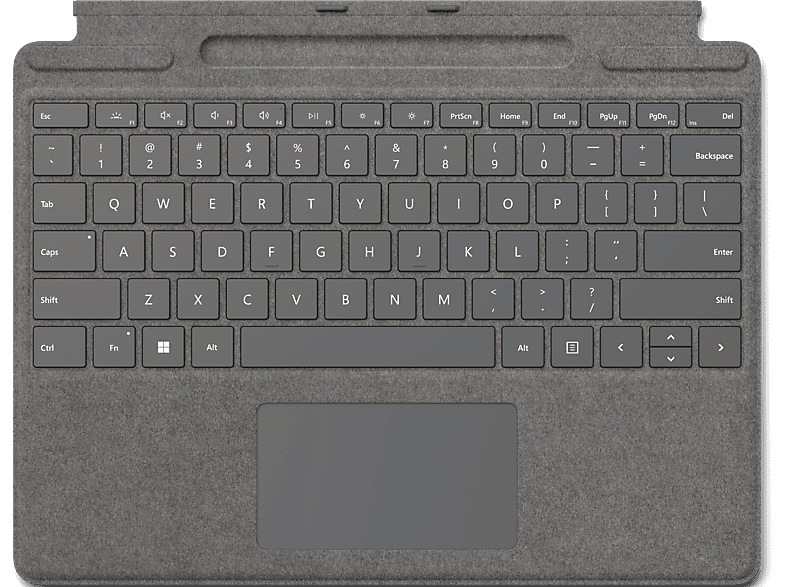 MICROSOFT Surface Pro Signature Keyboard - Tastatur (Platin)