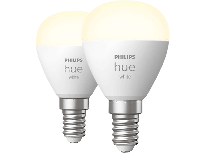PHILIPS HUE White P45 E14 Doppelpack - LED-Lampe (Weiss)