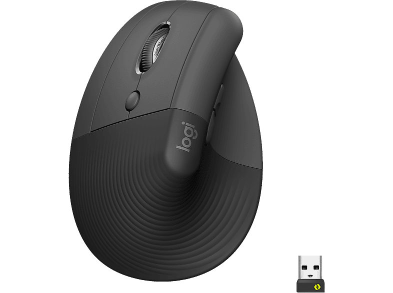 LOGITECH Lift Left - vertikale ergonomische Maus (Grafit)