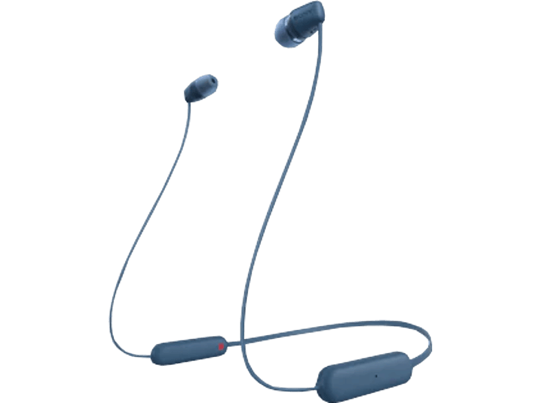SONY WI-C100L - Bluetooth Kopfhörer (In-ear, Blau)