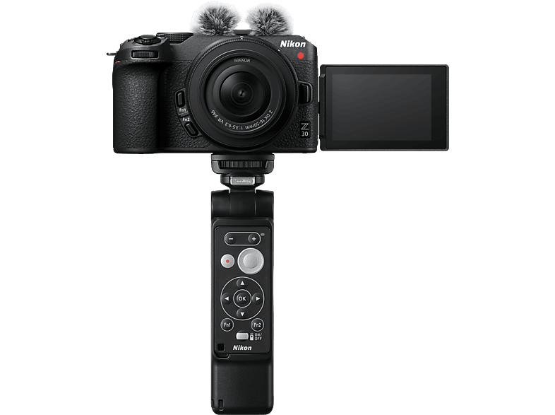 NIKON Z 30 Vlogger-Kit Systemkamera mit Objektiv 16 - 50 mm, 7.5 cm Display Touchscreen, WLAN