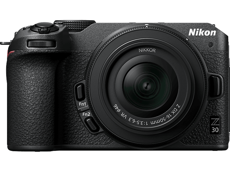 NIKON Z 30 Body + NIKKOR DX 16-50mm f/3.5-6.3 VR Systemkamera mit Objektiv 16 - 50 mm, 7.5 cm Display Touchscreen, WLAN