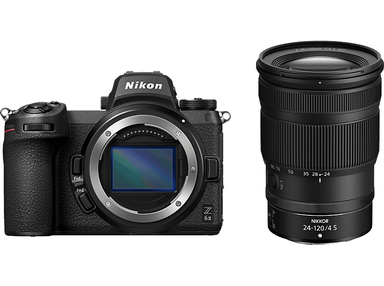 NIKON Z 6II Body + NIKKOR 24-120mm f/4 S - Systemkamera Schwarz