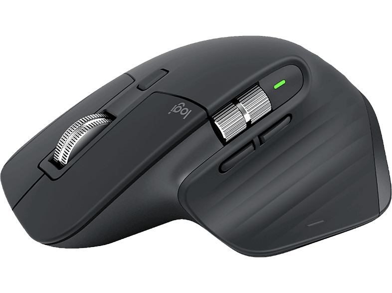 LOGITECH MX Master 3S Maus, Kabellos, 8.000 dpi, Optisch mit Leuchtdioden, Graphite