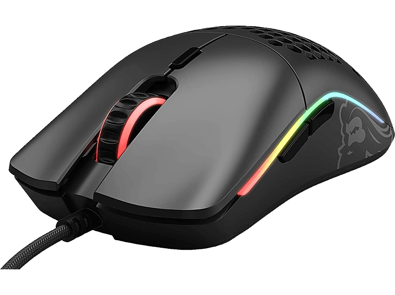 GLORIOUS PC GAMING RACE Model O - Gaming Maus, Kabelgebunden, Optisch mit Laserdioden, Matte Black