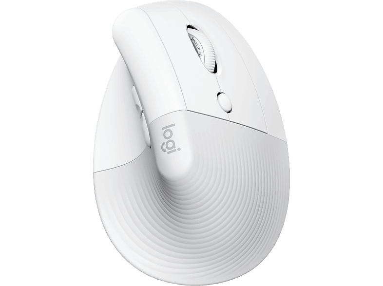 LOGITECH Lift für Mac - vertikale ergonomische Maus (Grauweiss)