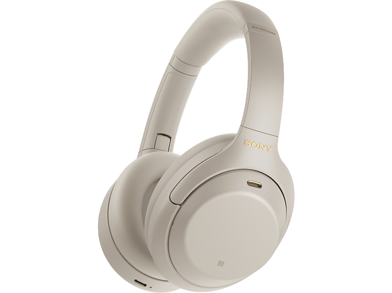 SONY WH-1000XM4 - Bluetooth Noise Cancelling-Kopfhörer (Over-ear, Silber)