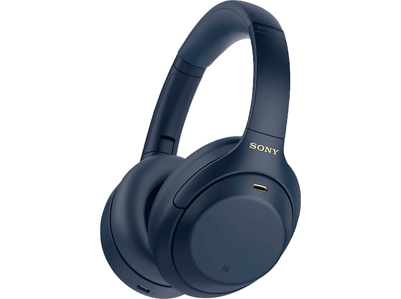 SONY WH-1000XM4 - Bluetooth Noise Cancelling-Kopfhörer (Over-ear, Blau)