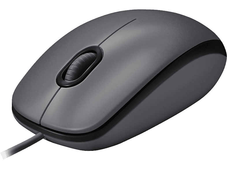 LOGITECH M100 - Maus (Dunkelgrau)