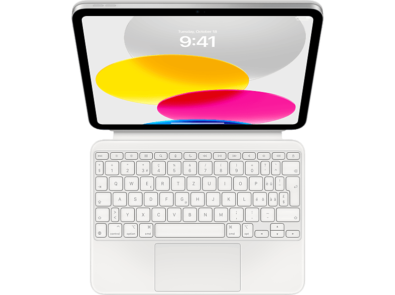 APPLE Magic Keyboard Folio - Schutzhülle mit Tastatur (Weiss)