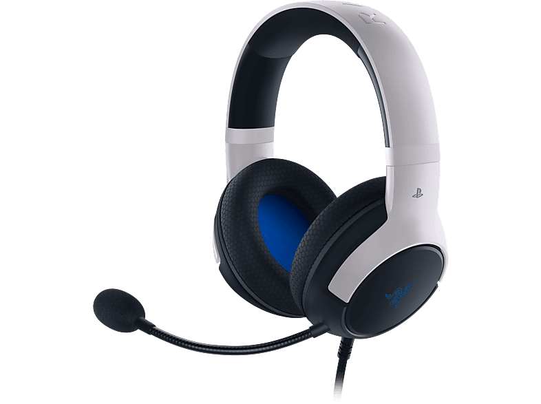 RAZER Kaira X (PlayStation 5) - Gaming-Headset, Weiss/Schwarz/Blau
