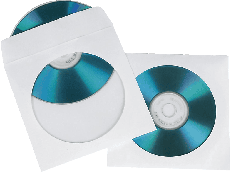 HAMA CD-/DVD-Papier-Schutzhüllen - Papier-Schutzhüllen (Weiss)