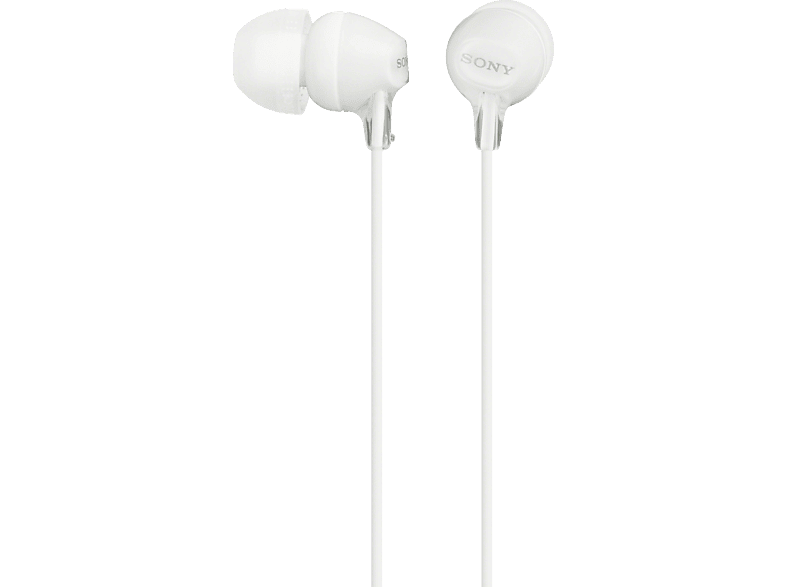 SONY MDR-EX15LP - Kopfhörer (In-ear, Weiss)