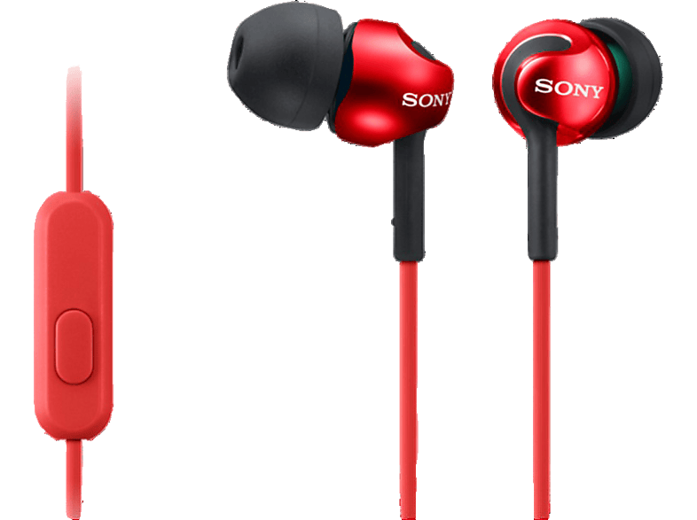 SONY MDR-EX110APR - Kopfhörer (In-ear, Rot)