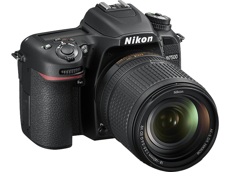 NIKON D7500 + AF-S DX NIKKOR 18-140mm f/3.5-5.6G ED VR - Spiegelreflexkamera Schwarz