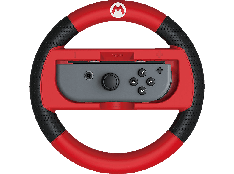 HORI Deluxe Wheel Attachment - Lenkrad für Nintendo Switch (Rot/Schwarz)