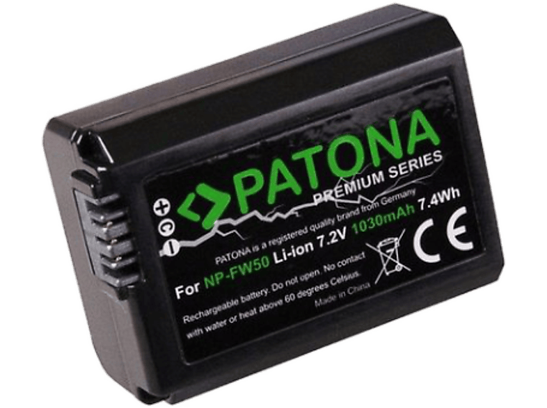 PATONA Sony NP-FW50 - Akku (Schwarz)