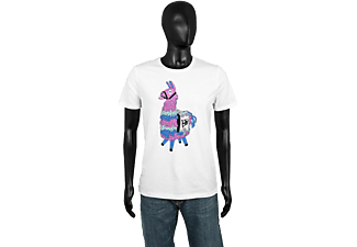 MUSTERBRAND Fortnite Lama - T-Shirt (Weiss)