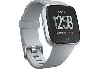 FITBIT Versa - Smartwatch (S/L, Silber/Grau)