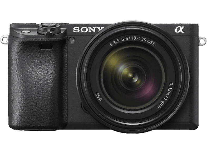 SONY Alpha 6400 + 18-135MM F/3.5-5.6 - Systemkamera Schwarz