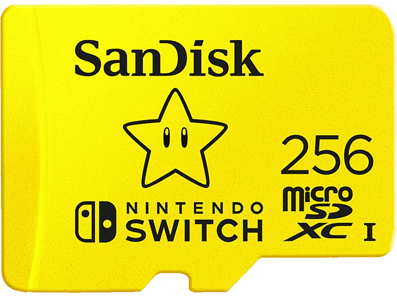 SANDISK Nintendo Switch - MIC-SDX Extreme 256GB Speicherkarte (Gelb)