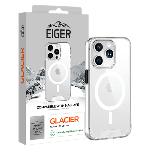 Eiger iPhone 15 Pro Handyhülle mit MagSafe Glacier