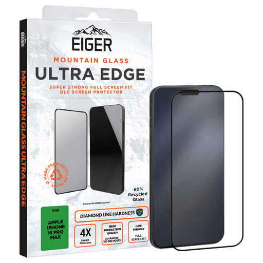 Eiger iPhone 16 Pro Max Ultra Edge Mountain Display-Schutzglas