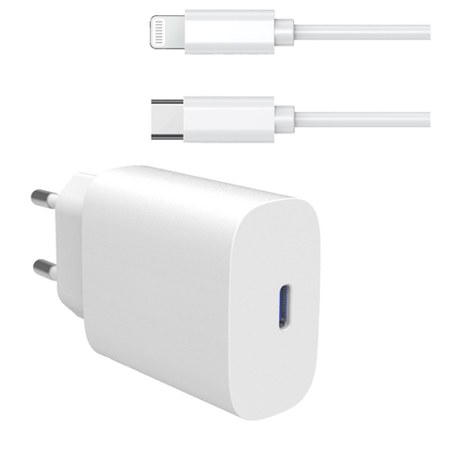 itStyle Premium Handy Ladegerät 220V GAN USB C zu Lightning 30W Weiss