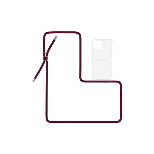 Urbany's Urbany's Necklace Case iPhone 11 Pro Red Wine Transparent